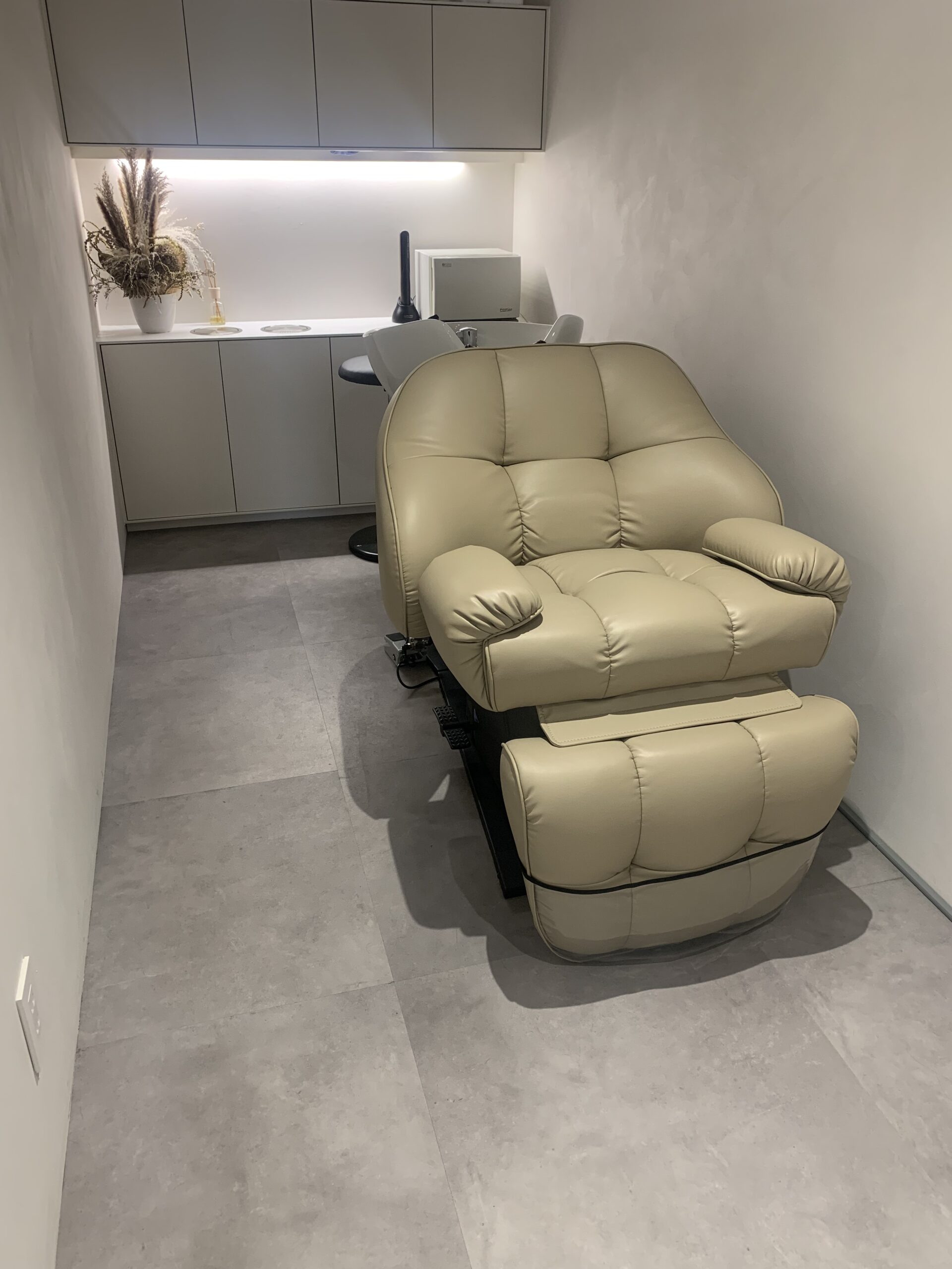 こだわりのシャンプー台